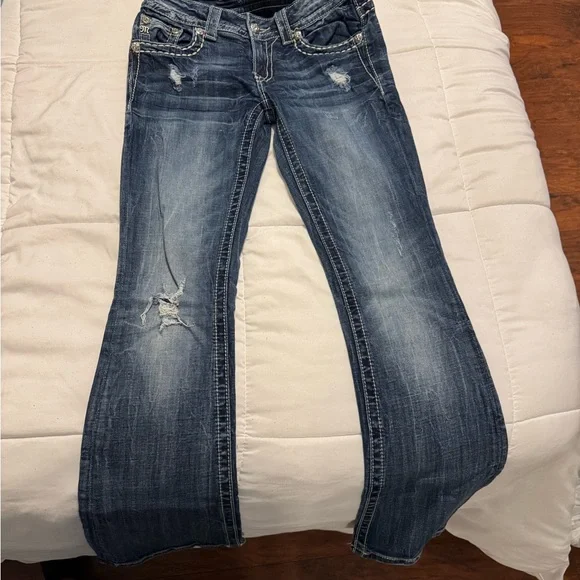 Miss Me Dark Blue Boot Cut Jeans - Picture 2 of 3